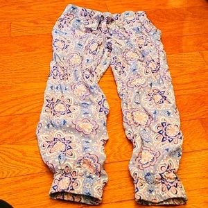 Little Girls Bohemian Pants Size 6/7 by Justice